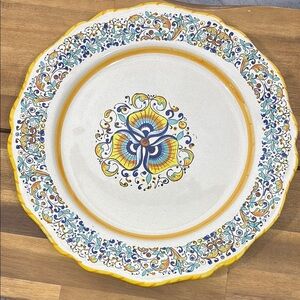 Vibrant Meridiana Plate Made in Italy